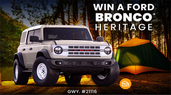 PCH Win Ford Bronco Heritage 2023