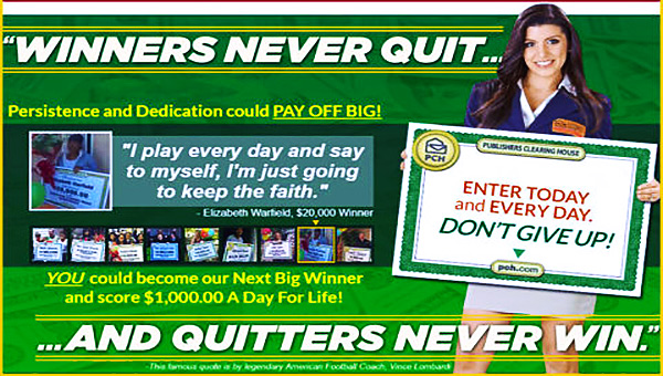 Don't Give Up! PCH Winners Don't
