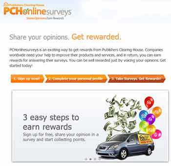 PCH Surveys for Rewards