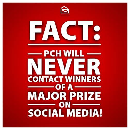 PCH Social Media Scam