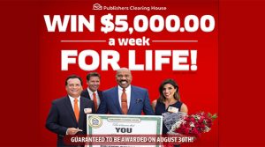 PCH Win $5000 a Week for Life