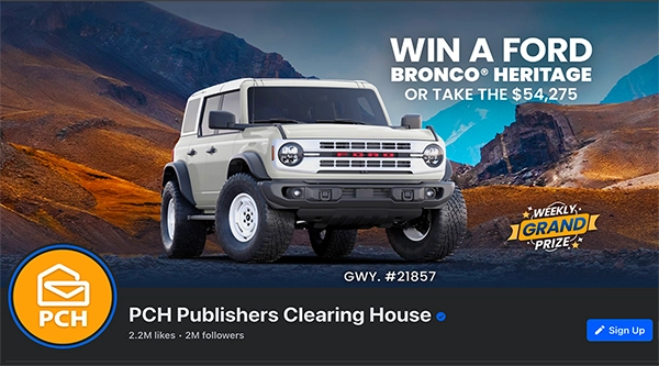 Enter PCH Sweepstakes