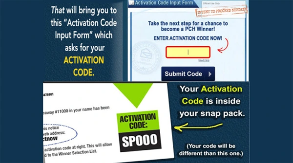 PCH Activation Code Act Now